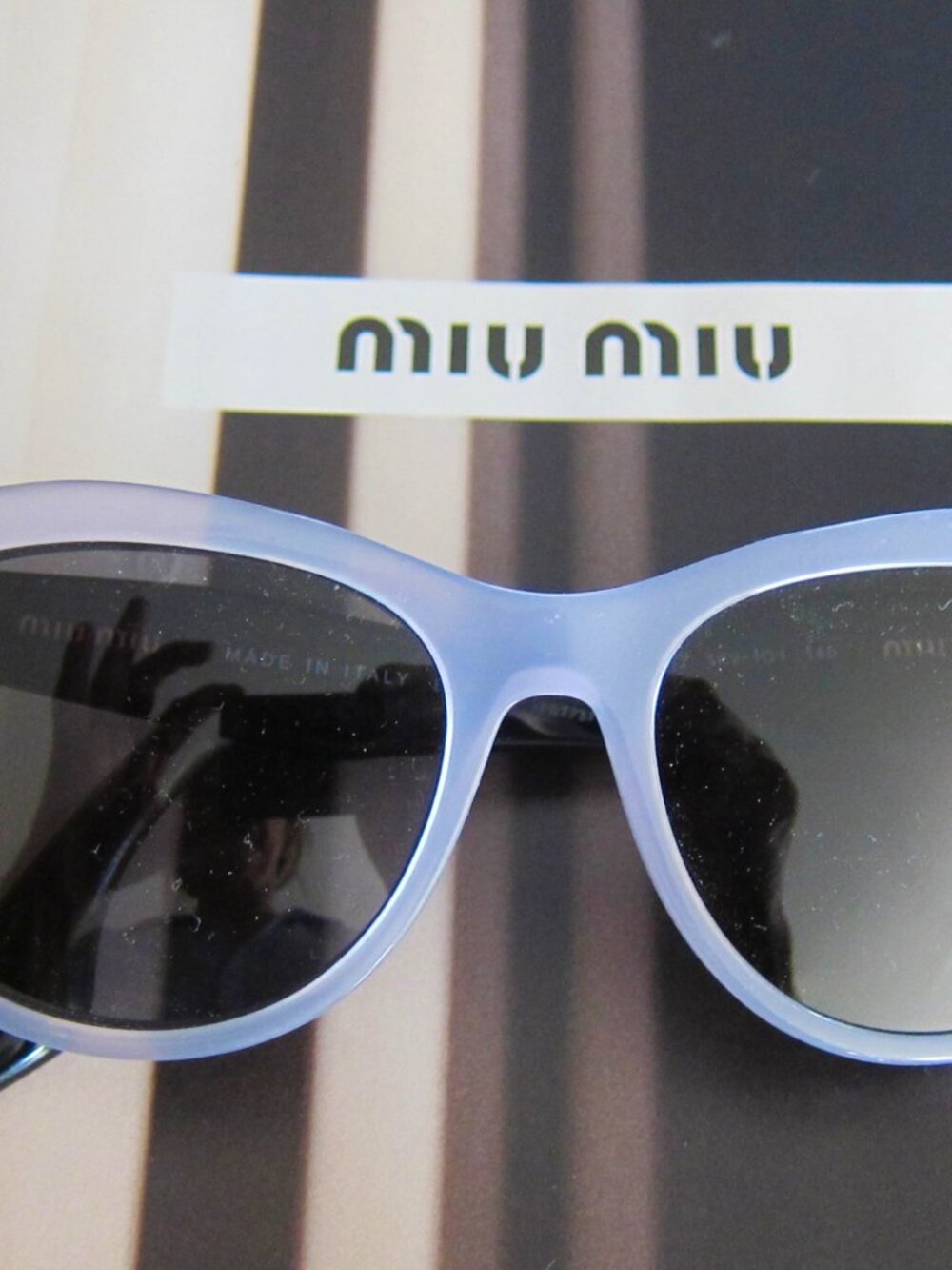 MIU MIU CRYSTAL ROCK SUNGLASSES VIOLET VMU O8N TKV-101 AMAZING! - Picture 3 of 9